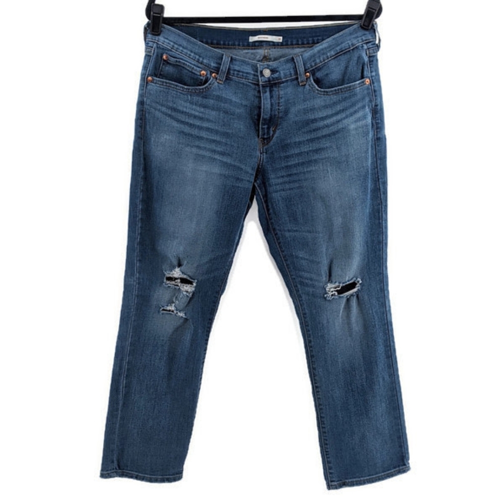 Levi's Distressed Womens Boyfriend Jeans